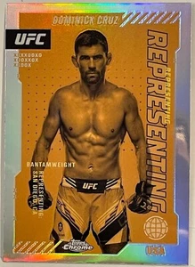 2024 TOPPS CROMO UFC DOMINICK CRUZ REFRACTOR REPRESENTACIÓN 1:60 HIT REP-8 SP - Imagen 1 de 3