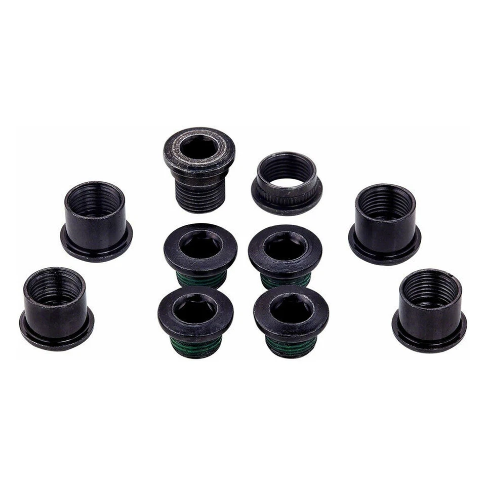 SRAM Spare Crank Chainring Bolt Ki Red Quarq Hidden Bolt 5-Arm Steel Black - Image 1 of 4