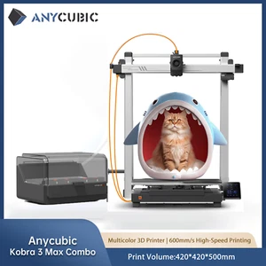 ANYCUBIC Kobra 3 Max Combo EB Version 3D Printer Max 600mm/s Multicolor Print - Picture 1 of 10