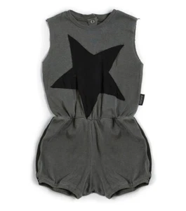 Nununu Star Patch Yoga Overall in Vintage Grey - Picture 1 of 4