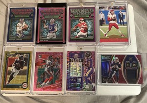 NFL QB LOT NUMBERED CARDS, /99, /75, /21. Patrick Mahomes, Josh Allen, Lamar!!!