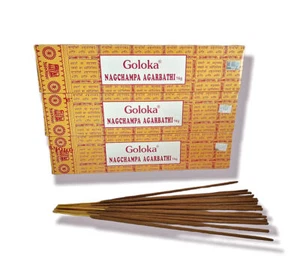 Encens Goloka Nag Champa - 3 boites au Parfum Inimitable