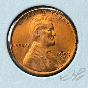 1953 S Lincoln 1¢ rot Stempelglanz K38 - Bild 1 von 2