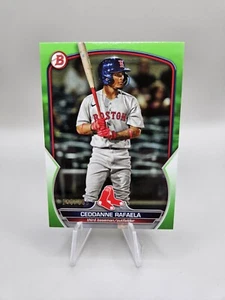 Ceddanne Rafaela 2023 Bowman Prospects Green BP-29 /399 Red Sox - Picture 1 of 2
