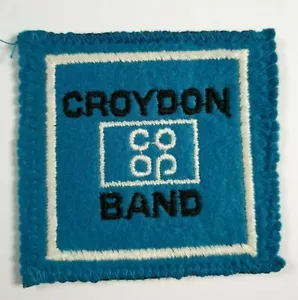 Vintage Coop Cooperative Brass Band Croydon Embroidered Badge Patch - Picture 1 of 3