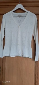 Sorgenfri Sylt..Cardigan Strickjacke..Gr.S 34/36..wollweiß..NEUWERTIG.. - Bild 1 von 7
