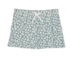 Pantalones Cortos Pull-On Wonder Nation Niñas XS Cintura Elástica Cordón Verde Floral Nuevos - Imagen 1 de 7