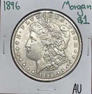 1896 Morgan Silver Dollar AU ( RAW2152 ) - Picture 1 of 4