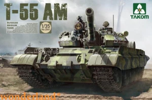 Takom 1/35 2041 T-55 AM Russian Medium Tank Assemble Model Kit - Picture 1 of 3