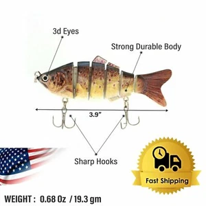 UFISH lebensechte Angelköder beste Barsch Crankbaits Angelköder Set langsam sinkend - Bild 1 von 31