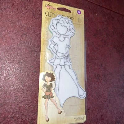 Sellos de muñeca grande Julie Nutting Cling Chiara nuevos en paquete Foto 1 de 4