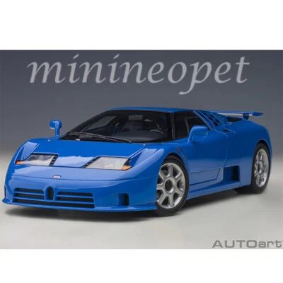 AUTOart 70917 BUGATTI EB110 SS 1/18 MODEL CAR FRENCH RACING BLUE  - Image 1 of 4