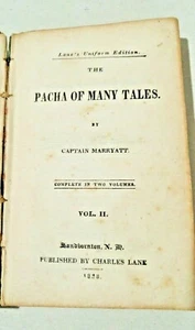 Captain Frederick Marryat -- 1838 book PACHA OF MANY TALES (vol. II) -- Marryatt - Picture 1 of 12