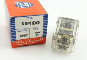 NOS Qty 1 KRP11DG 110V 10K Ohms 1.2W 5A 8 Pin Octal Relay DPDT Potter Brumfield - Picture 1 of 14