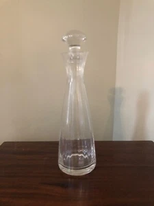 Beautiful Unmarked Heavy Sleek Modern Styled Decanter w/ Spherical Top - Picture 1 of 7