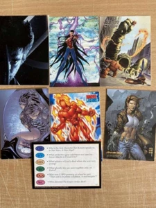 7 cards mixed WITCHBLADE legends alex ross trivia pursuit wolverine - Picture 1 of 7