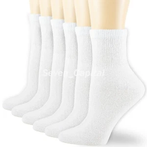 For Womens Mens Non Binding Top Circulatory Diabetic Cotton Low Cut Ankle Socks - Picture 1 of 9
