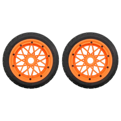 Front Onroad Wheels and Tyres X 2pc Fit 1/5 RC HPI RV Km Baja 5B Rc Car Parts - Photo 1/4
