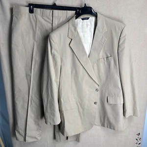 Kuppenheimer 48L 44X29 Solid Brown Two Button 2 Piece Suit Custom Measurements - Picture 1 of 18