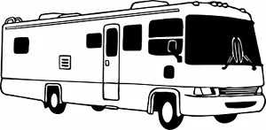 Camping RV Camper Home Park A Class Travel Car Truck Window Vinyl Decal Sticker - Picture 1 of 2