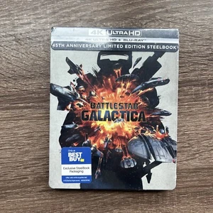 BATTLESTAR GALACTICA STEELBOOK 4K UHD Blu-ray 1978 BEST BUY OOP EXCLUSIVE SEALED - Picture 1 of 2