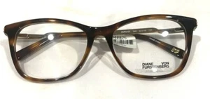 DIANE VON FURSTENBERG DVF5103 240 Soft Tortoise Womens Eyeglasses 53-16-135 - Picture 1 of 6