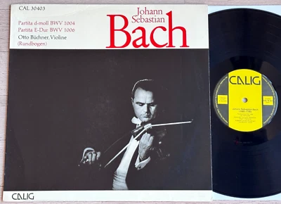 OTTO BUCHNER Bach Partita Chaconne 1973 ED1 CALIG CAL 30403 STEREO LP MINT - Image 1 of 3