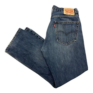 Levi's 505 Jeans Blue Mens 33W 29L Regular Straight Fit Red Tab 100% Denim - Picture 1 of 13
