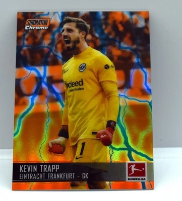 2021-22 Topps Stadium Club Chrome  Kevin Trapp #34 Orange Electric Charge 6/10 - Image 1 of 2