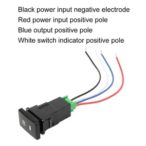 For Camry Yaris for Corolla Vios Reiz Prado Front Foglight Push Switch 4 Wire - Picture 1 of 8