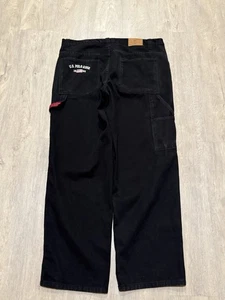 Vintage U.S. Polo Assn. Baggy Carpenter Jeans Herren 40x32 Faded Black Denim Skate y2k - Bild 1 von 10