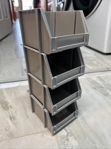 72 GRAUE KUNSTSTOFFTEILE KLEINSTAPEL AUFBEWAHRUNGSBEHÄLTER - Bild 1 von 4