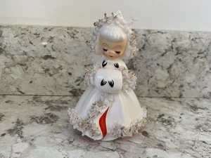 Vintage Holt Howard Weihnachtsengel Kerzenhalter ~ Muff 1958 ~ beschädigt ohne Flügel - Bild 1 von 7