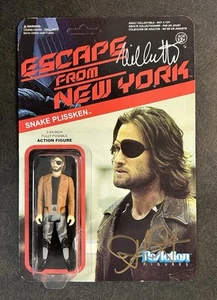 CARPENTER & CASTLE Signed Escape From New York Snake Plissken ReAction Autograph - Picture 1 of 8