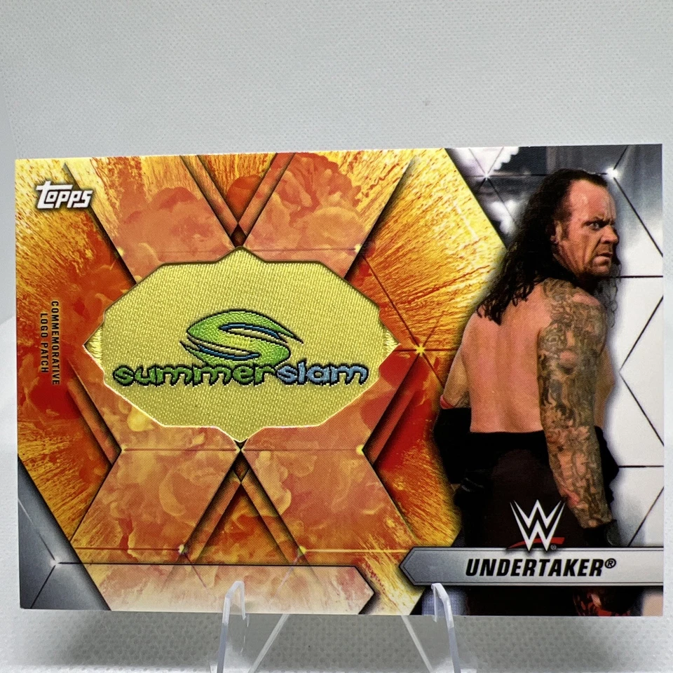 2019 Topps WWE Summerslam - Summerslam Logo Patch Card Undertaker #SLR-UT - Image 1 of 3