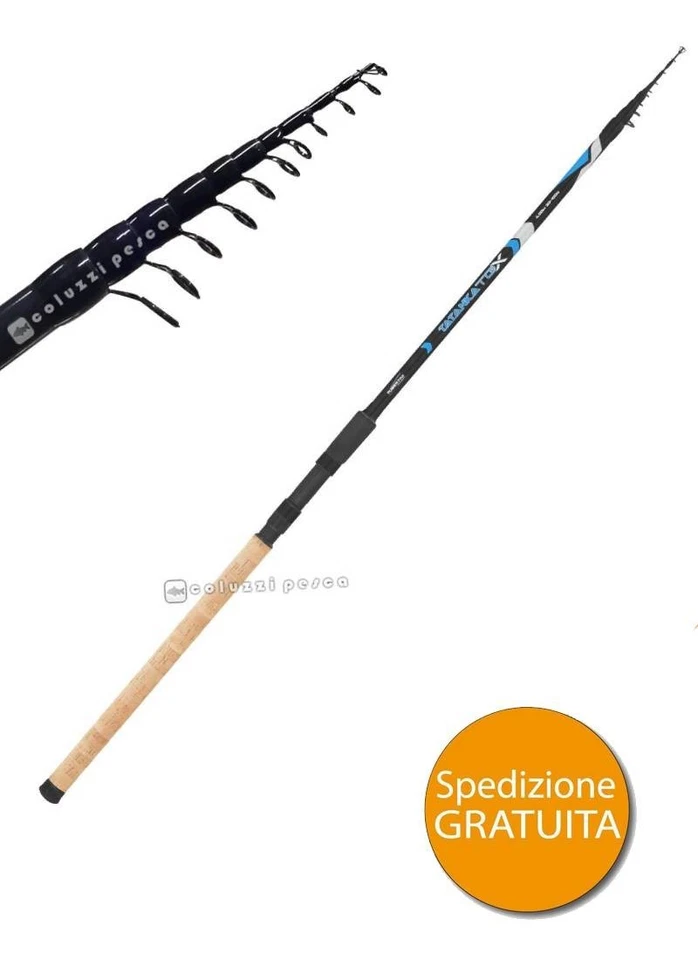 TUBERTINI TATANKA TGX CANNA PESCA BOMBARDA INGLESE ALL ROUND TELESCOPICA CARBON - Immagine 1 di 1