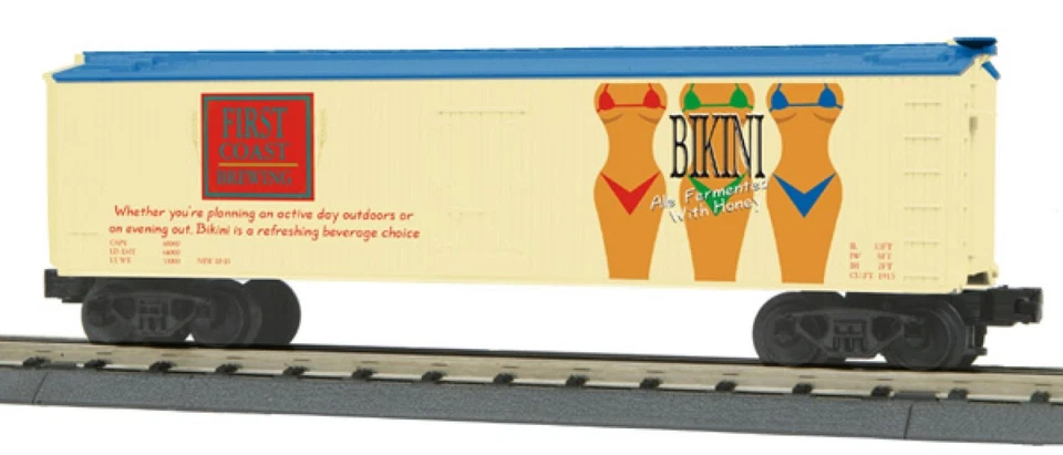 RAILKING 30-78082 Bikini Ale O Gauge 40' Woodsided Reefer Car LN/C8 # 082 - Image 1 of 1