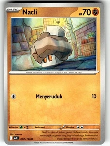 Pokemon Indonesian Mega Evolution Card 082/126 Nacli - Picture 1 of 4
