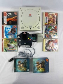 Sega Dreamcast HKT-3020 Console with 8 Games, Controller
