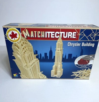 Matchitecture Model Art Craft Chrysler Building Kit Wood Construction NEW - Image 1 of 4