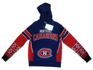 NHL Montreal Canadiens Youth Blue Red Sweater Hoodie $60 - Picture 1 of 2