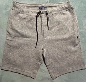 POLO RALPH LAUREN Men's Grey Heather Double Knit Tech Sweat Shorts Sz M - Picture 1 of 3