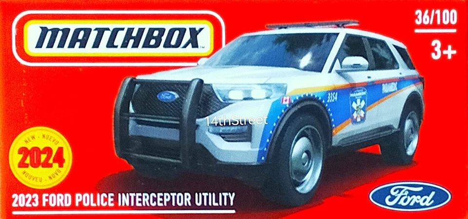2024 Matchbox Highway Power Grabs #36/100 - 2023 Ford Interceptor Utility - Image 1 of 1