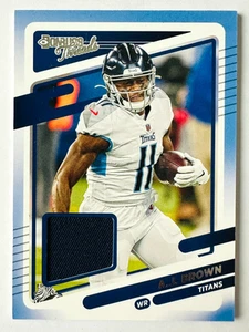2021 Donruss Threads A.J. Brown Jersey Card Titans Star! - Picture 1 of 3