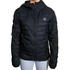 Pretty Green Jacket Mens Small Warm Feather Down Puffer Coat Casuals Mod Gift - Picture 1 of 9