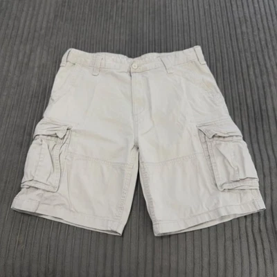 Мужские шорты Nautica Cargo 38 желтовато-коричневый хлопок для кемпинга походов на открытом воздухе повседневные плоские спереди - Изображение 1 из 4