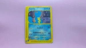 Pokemon Juego de Cartas Coleccionables Squirtle (Dañado) 132/165 Expedición Base Set No Holo Común - Imagen 1 de 6