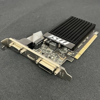 MSI Nvidia GeForce GT 710 Low Profile 1GB Video/Graphics Card (GT-710-1GD3H-LP) - Image 1 of 4