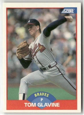 1989 SCORE #442 TOM GLAVINE ATLANTA BRAVES - Image 1 of 2