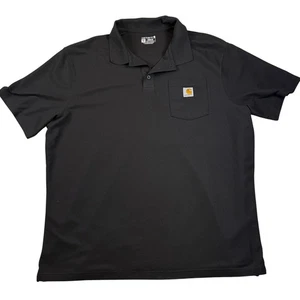 Carhartt Herren schwarz Loose Fit Kurzarm Arbeit Poloshirt 2XL Tall - Bild 1 von 8